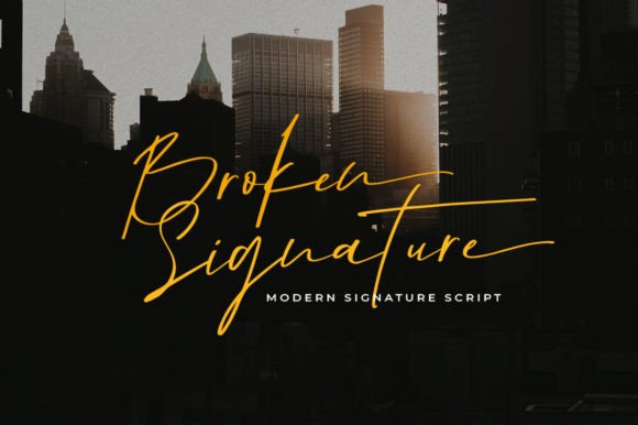 Broken Signature: A Handwritten Font for Authentic Branding