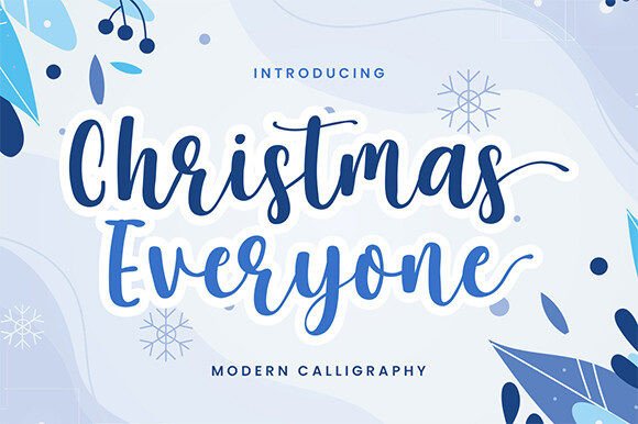 Christmas Everyone: A Playful Script Font for Modern Digital Branding