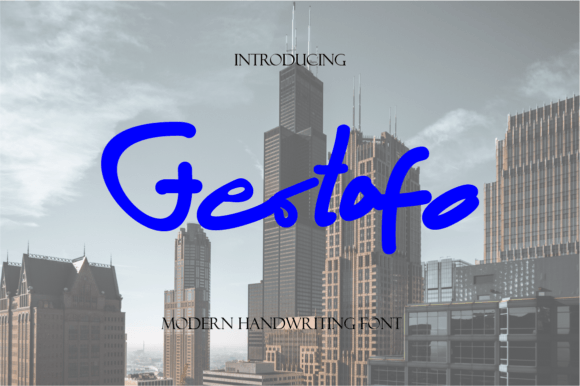 Gestafo: A Quirky Handwritten Font for Digital Design