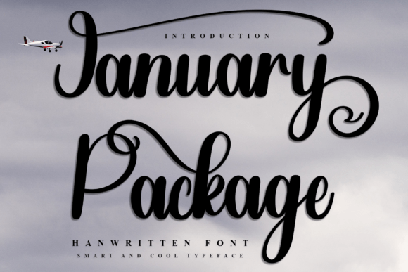January Package: A Festive Font for Editorial Warmth