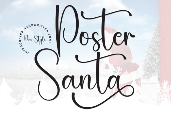 Poster Santa Font: A Handwritten Typeface for Authentic Branding