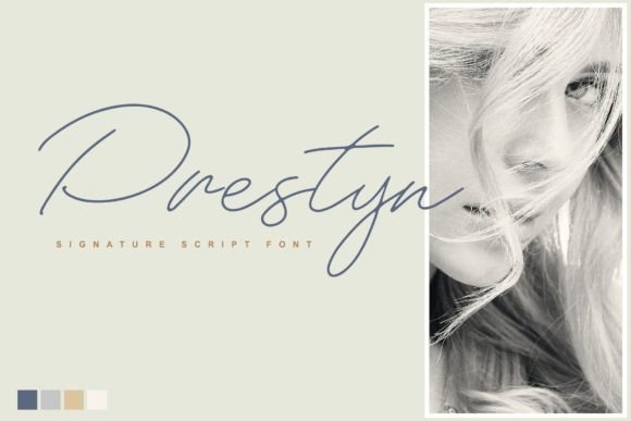 Prestyn: A Script Font for Editorial Elegance
