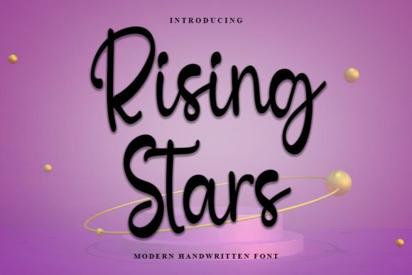 Rising Stars: An Elegant Script Font for Branding Projects