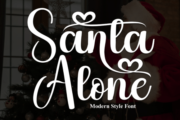 Santa Alone: A Friendly Handwritten Font for Digital Design