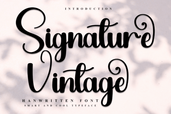 Signature Vintage Font: A Craft Maker's Essential for Beautiful Designs