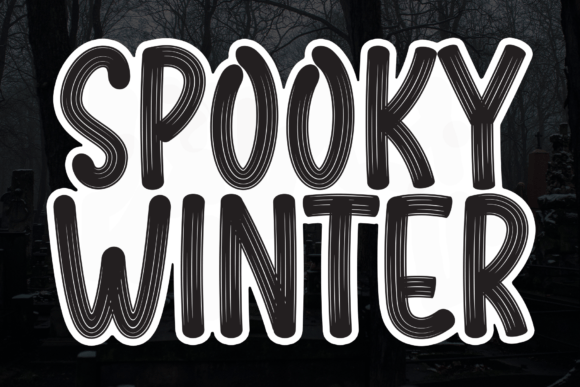 Spooky Winter: A Handwritten Font for Crafters and Creators