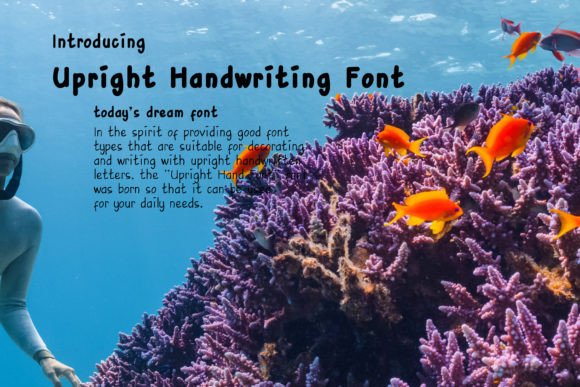 Upright Handwriting: A Versatile Font for Crafters and Sellers