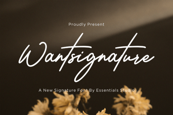 Wantsignature: The Expressive Script Font for Real-World Design